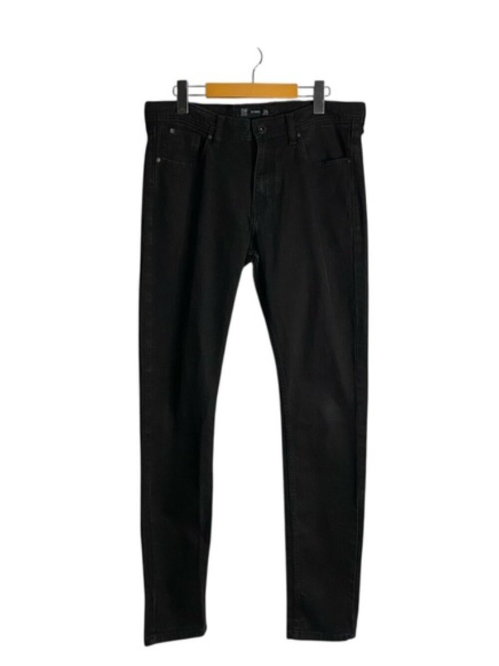 DNMX Men's Black Casual Skinny Denim Jeans